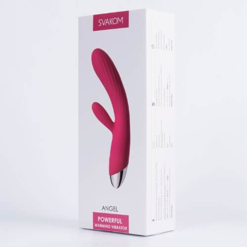 Vibrators, Sex Toy Kits and Sex Toys at Cloud9Adults - Svakom Angel Warming Rabbit Vibrator Pink - Buy Sex Toys Online