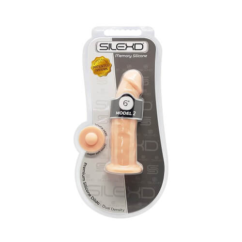 Vibrators, Sex Toy Kits and Sex Toys at Cloud9Adults - SilexD 6 inch Realistic Silicone Dual Density Dildo with Suction Cup - Buy Sex Toys Online