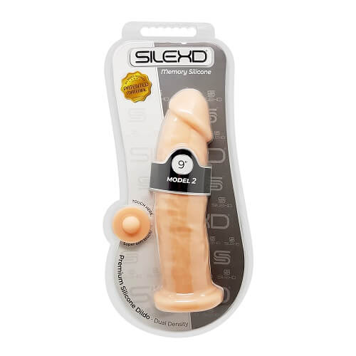 Vibrators, Sex Toy Kits and Sex Toys at Cloud9Adults - SilexD 9 inch Realistic Girthy Silicone Dual Density Dildo with Suction Cup - Buy Sex Toys Online