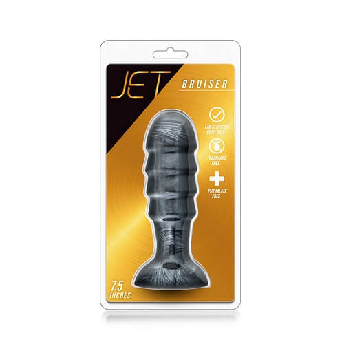 Vibrators, Sex Toy Kits and Sex Toys at Cloud9Adults - Jet Bruiser Large Ridged Butt Plug 7.5 Inches - Buy Sex Toys Online