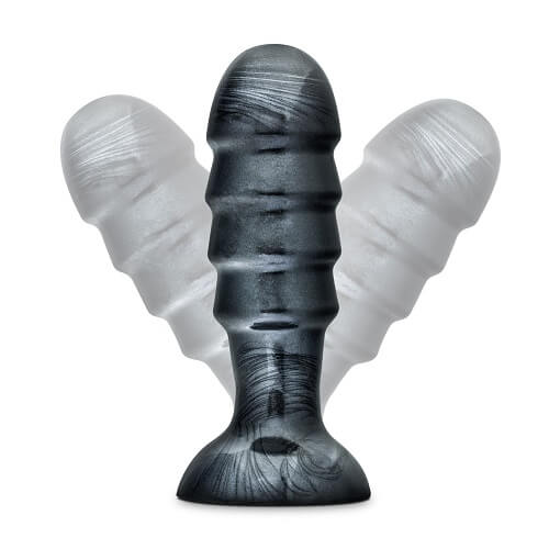 Vibrators, Sex Toy Kits and Sex Toys at Cloud9Adults - Jet Bruiser Large Ridged Butt Plug 7.5 Inches - Buy Sex Toys Online