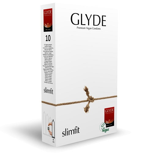 Vibrators, Sex Toy Kits and Sex Toys at Cloud9Adults - Glyde Ultra Slimfit Vegan Condoms 10 Pack - Buy Sex Toys Online