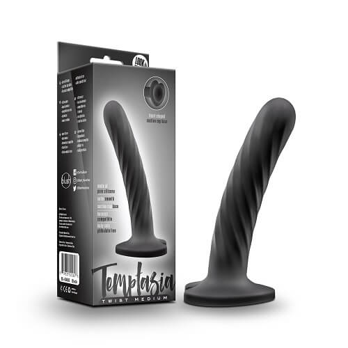 Vibrators, Sex Toy Kits and Sex Toys at Cloud9Adults - Twist Silicone Dildo with Suction Cup Medium - Buy Sex Toys Online