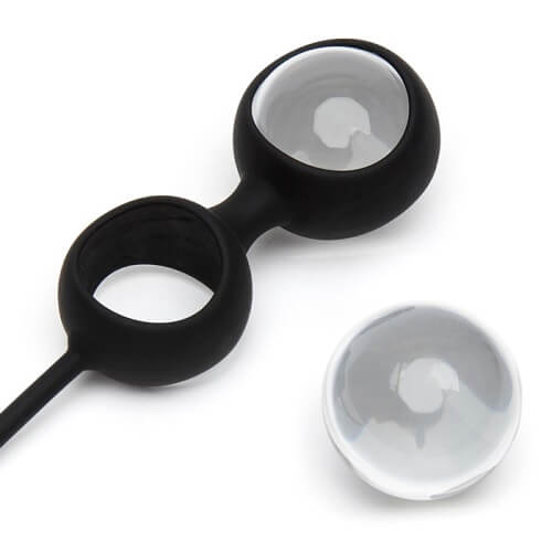 Vibrators, Sex Toy Kits and Sex Toys at Cloud9Adults - Fifty Shades of Grey Inner Goddess Glass Pleasure Balls 77g - Buy Sex Toys Online