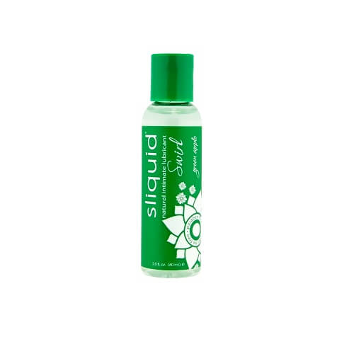 Vibrators, Sex Toy Kits and Sex Toys at Cloud9Adults - Sliquid Naturals Swirl Flavoured Lubricants-Green Apple 59ml - Buy Sex Toys Online