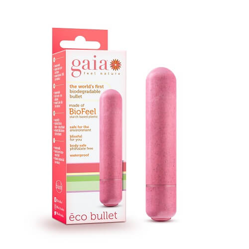 Vibrators, Sex Toy Kits and Sex Toys at Cloud9Adults - Gaia Biodegradable Eco Bullet Vibrator Pink - Buy Sex Toys Online