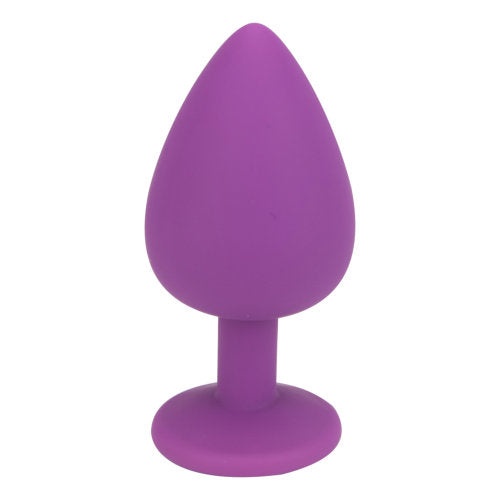 Vibrators, Sex Toy Kits and Sex Toys at Cloud9Adults - Loving Joy Jewelled Silicone Butt Plug Purple -Large - Buy Sex Toys Online