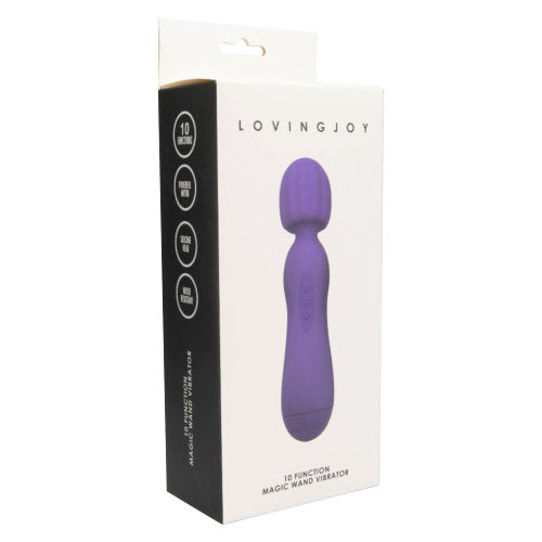 Vibrators, Sex Toy Kits and Sex Toys at Cloud9Adults - Loving Joy 10 Function Magic Wand Vibrator Purple - Buy Sex Toys Online