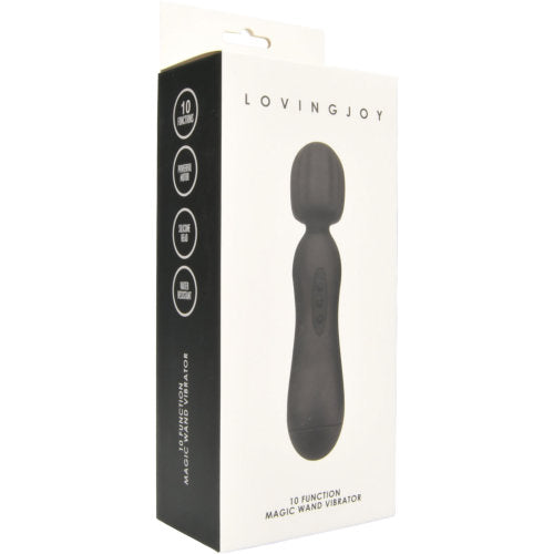 Vibrators, Sex Toy Kits and Sex Toys at Cloud9Adults - Loving Joy 10 Function Magic Wand Vibrator Black - Buy Sex Toys Online