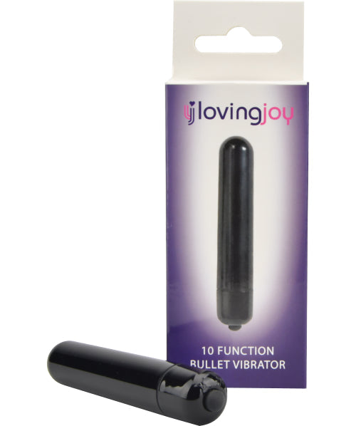 Vibrators, Sex Toy Kits and Sex Toys at Cloud9Adults - Loving Joy 10 Function Obsidian Bullet Vibrator - Buy Sex Toys Online