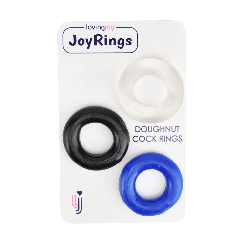 Vibrators, Sex Toy Kits and Sex Toys at Cloud9Adults - JoyRings Doughnut Cock Rings (3 Pack) - Buy Sex Toys Online