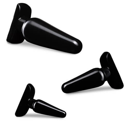 Vibrators, Sex Toy Kits and Sex Toys at Cloud9Adults - Anal Adventures Basic Plug Kit Black - Buy Sex Toys Online