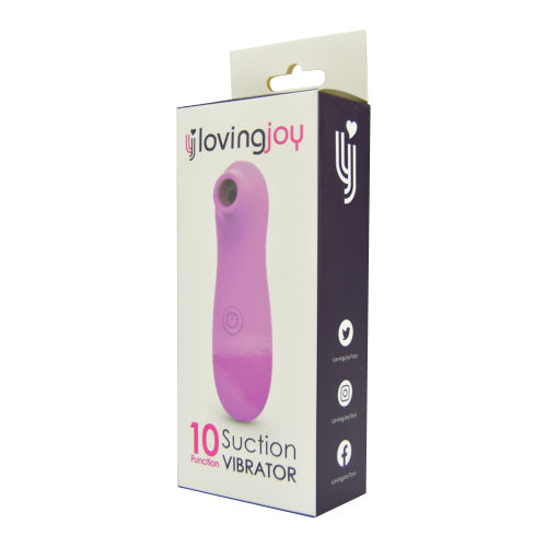 Vibrators, Sex Toy Kits and Sex Toys at Cloud9Adults - Loving Joy 10 Function Clitoral Suction Vibrator Pink - Buy Sex Toys Online