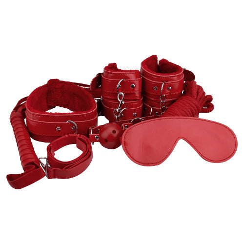 Vibrators, Sex Toy Kits and Sex Toys at Cloud9Adults - Loving Joy Beginner's Bondage Kit Red (8 Piece) - Buy Sex Toys Online