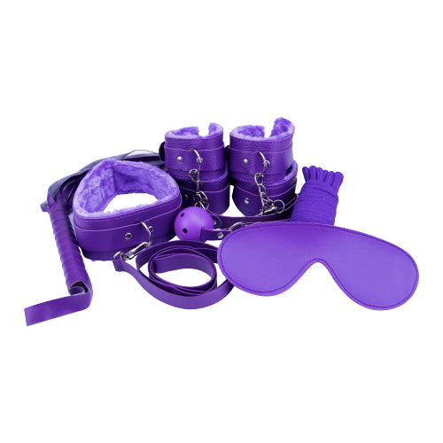 Vibrators, Sex Toy Kits and Sex Toys at Cloud9Adults - Loving Joy Beginner's Bondage Kit Purple (8 Piece) - Buy Sex Toys Online