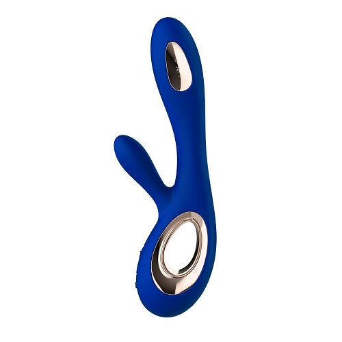 Vibrators, Sex Toy Kits and Sex Toys at Cloud9Adults - Lelo Soraya Wave Dual Action Vibrator Midnight Blue - Buy Sex Toys Online