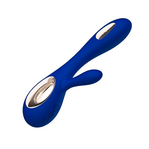 Vibrators, Sex Toy Kits and Sex Toys at Cloud9Adults - Lelo Soraya Wave Dual Action Vibrator Midnight Blue - Buy Sex Toys Online