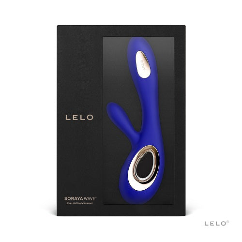 Vibrators, Sex Toy Kits and Sex Toys at Cloud9Adults - Lelo Soraya Wave Dual Action Vibrator Midnight Blue - Buy Sex Toys Online