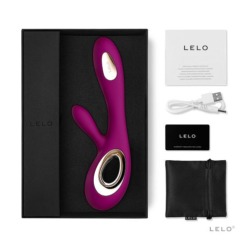 Vibrators, Sex Toy Kits and Sex Toys at Cloud9Adults - Lelo Soraya Wave Dual Action Vibrator Deep Rose - Buy Sex Toys Online