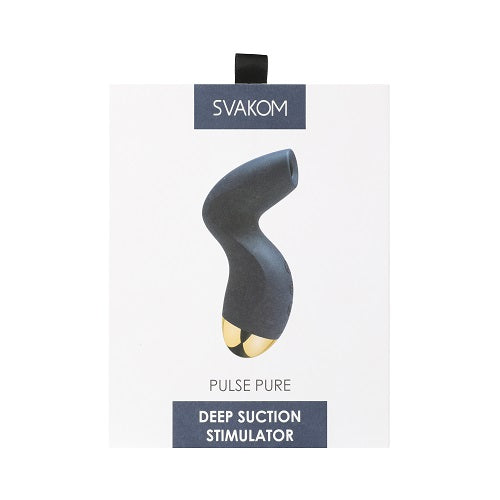 Vibrators, Sex Toy Kits and Sex Toys at Cloud9Adults - Svakom Pulse Pure Suction Stimulator Navy Blue - Buy Sex Toys Online