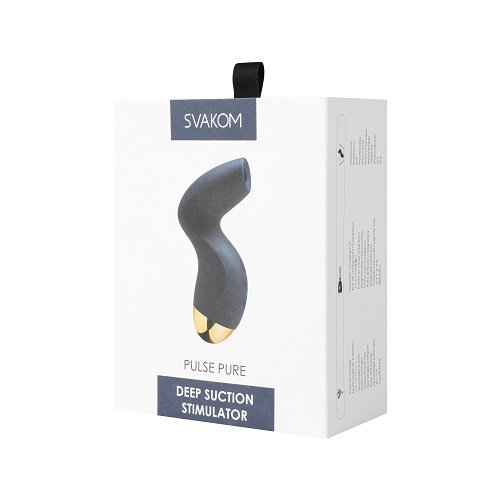 Vibrators, Sex Toy Kits and Sex Toys at Cloud9Adults - Svakom Pulse Pure Suction Stimulator Navy Blue - Buy Sex Toys Online