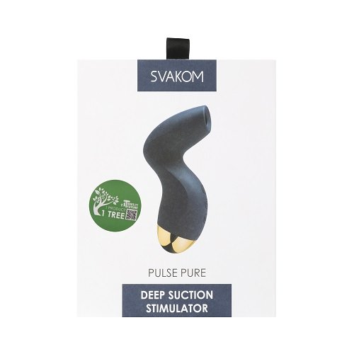 Vibrators, Sex Toy Kits and Sex Toys at Cloud9Adults - Svakom Pulse Pure Suction Stimulator Navy Blue - Buy Sex Toys Online