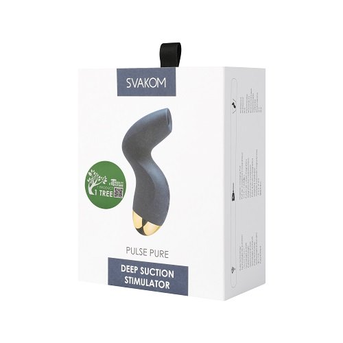 Vibrators, Sex Toy Kits and Sex Toys at Cloud9Adults - Svakom Pulse Pure Suction Stimulator Navy Blue - Buy Sex Toys Online