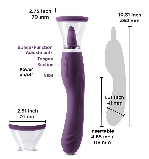 Vibrators, Sex Toy Kits and Sex Toys at Cloud9Adults - Inya Triple Delight Purple - Buy Sex Toys Online