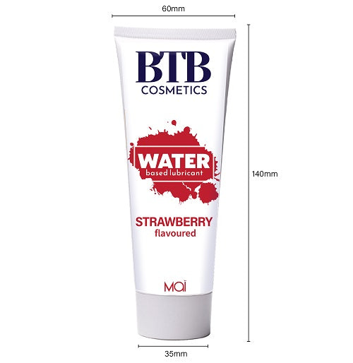 Vibrators, Sex Toy Kits and Sex Toys at Cloud9Adults - BTB Water Based Lubricant Strawberry 100ml - Buy Sex Toys Online