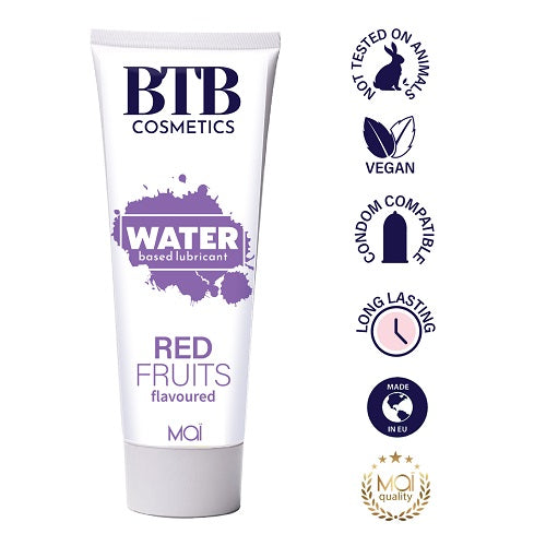 Vibrators, Sex Toy Kits and Sex Toys at Cloud9Adults - BTB Water Based Lubricant Red Fruits 100ml - Buy Sex Toys Online