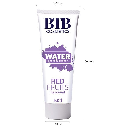 Vibrators, Sex Toy Kits and Sex Toys at Cloud9Adults - BTB Water Based Lubricant Red Fruits 100ml - Buy Sex Toys Online