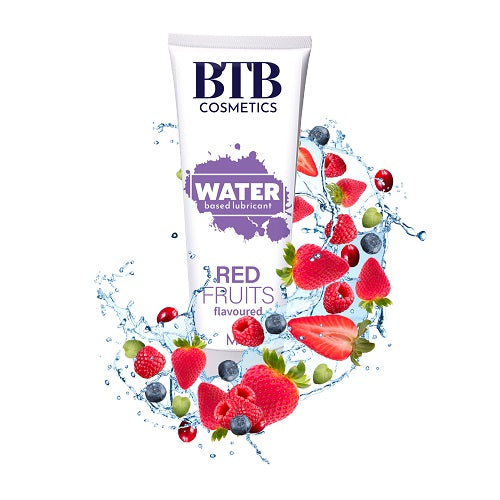 Vibrators, Sex Toy Kits and Sex Toys at Cloud9Adults - BTB Water Based Lubricant Red Fruits 100ml - Buy Sex Toys Online