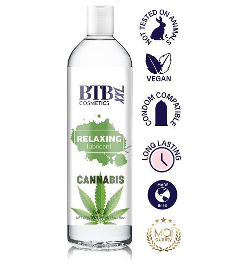 Vibrators, Sex Toy Kits and Sex Toys at Cloud9Adults - BTB Water Based Cannabis Lubricant 250ml - Buy Sex Toys Online