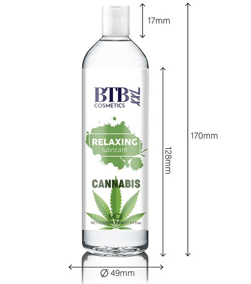 Vibrators, Sex Toy Kits and Sex Toys at Cloud9Adults - BTB Water Based Cannabis Lubricant 250ml - Buy Sex Toys Online