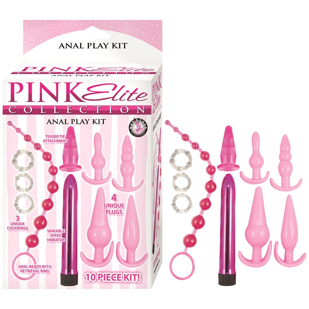 Vibrators, Sex Toy Kits and Sex Toys at Cloud9Adults - Pink Elite Collection Anal Play Kit - Buy Sex Toys Online