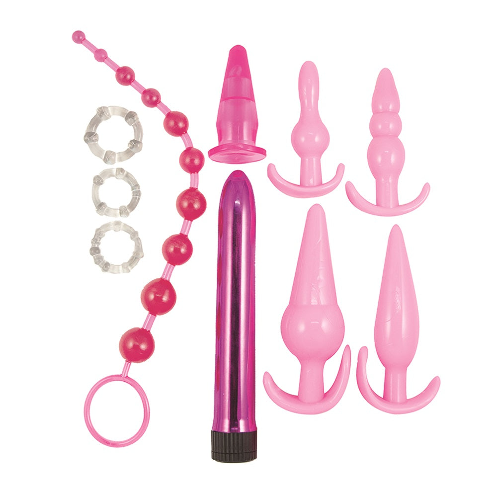 Vibrators, Sex Toy Kits and Sex Toys at Cloud9Adults - Pink Elite Collection Anal Play Kit - Buy Sex Toys Online