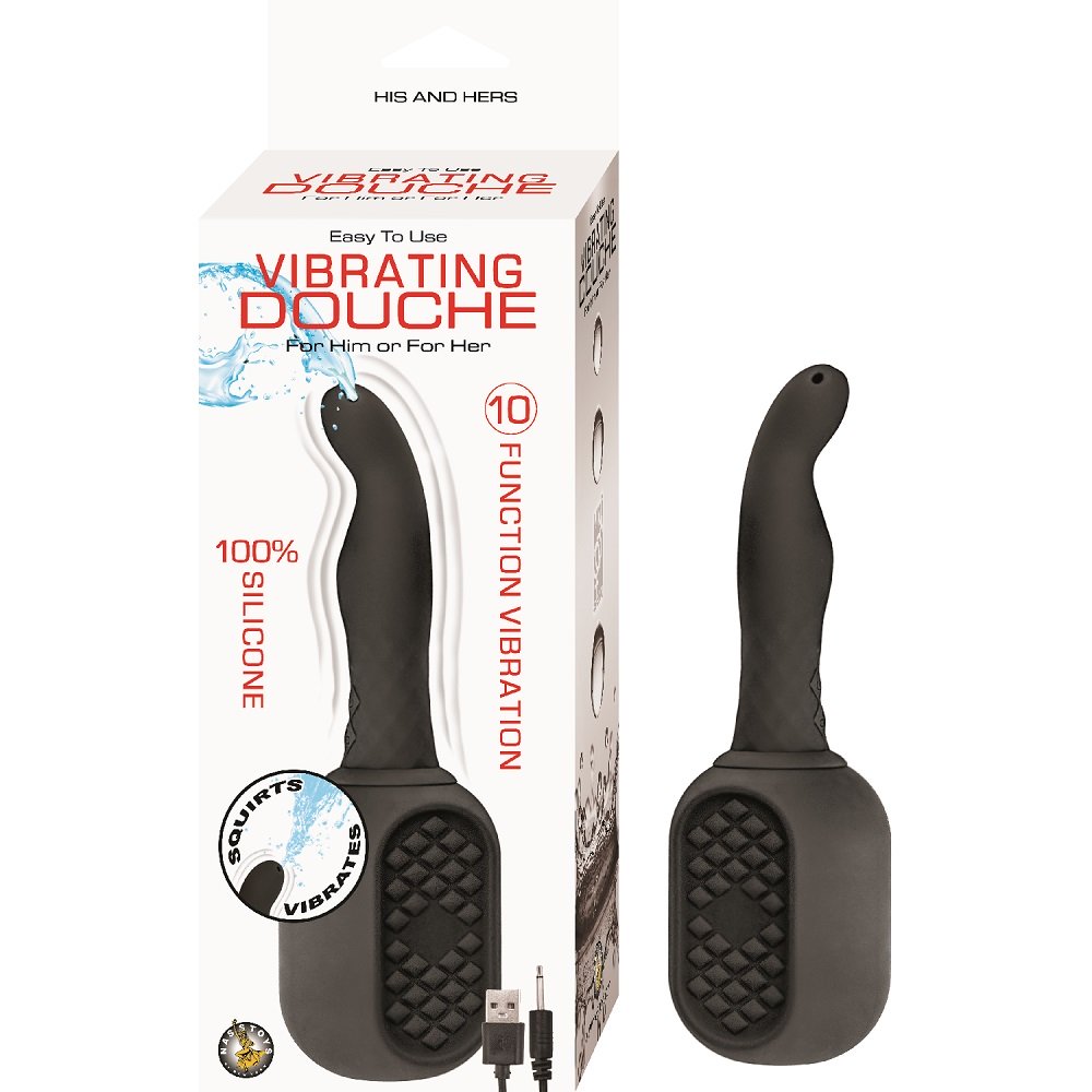 Vibrators, Sex Toy Kits and Sex Toys at Cloud9Adults - Vibrating Douche Black - Buy Sex Toys Online