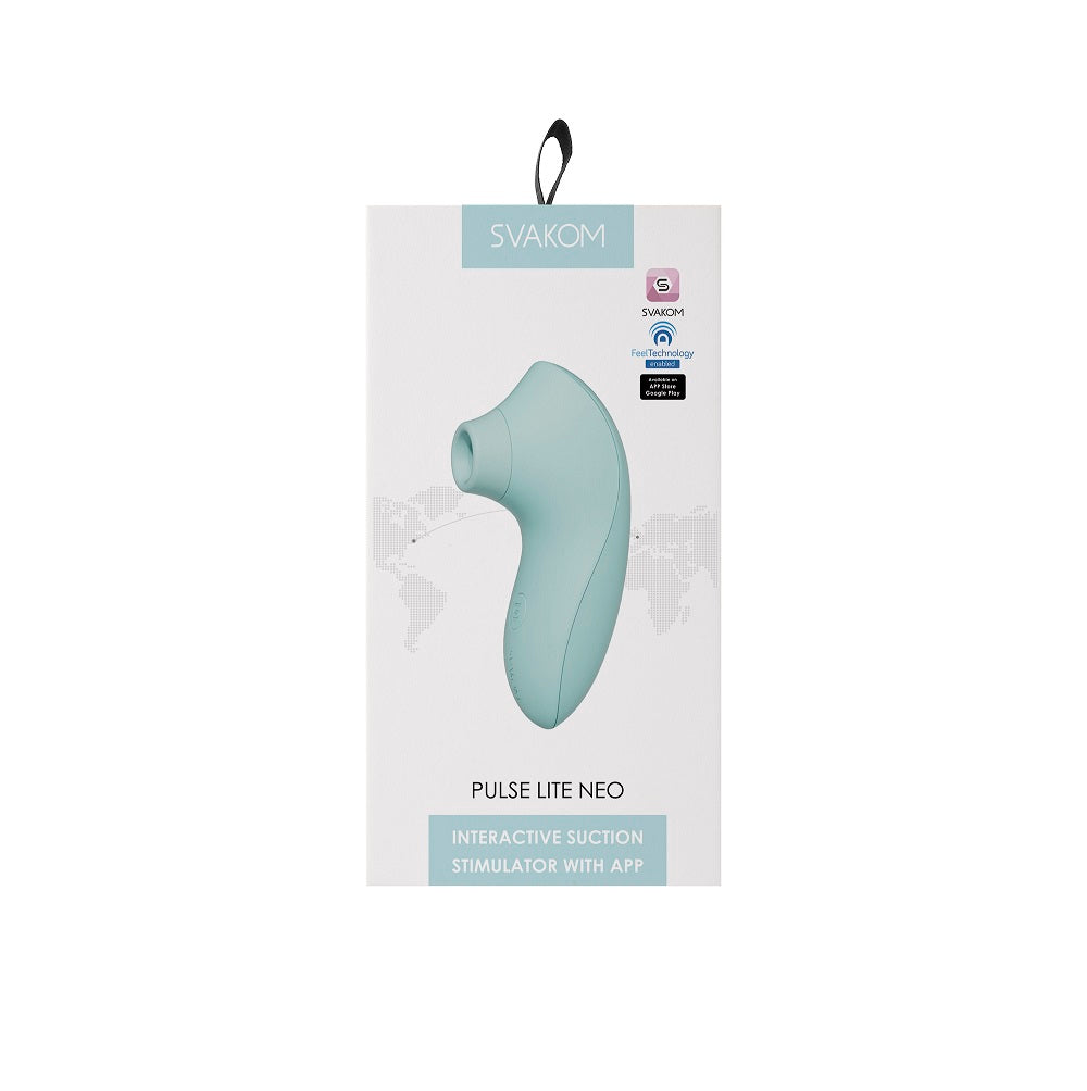 Vibrators, Sex Toy Kits and Sex Toys at Cloud9Adults - Svakom Pulse Lite Neo Seafoam Blue - Buy Sex Toys Online