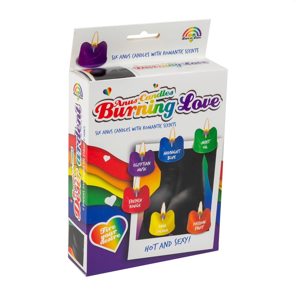 Vibrators, Sex Toy Kits and Sex Toys at Cloud9Adults - Rainbow Burning Love Anus Candles - Buy Sex Toys Online