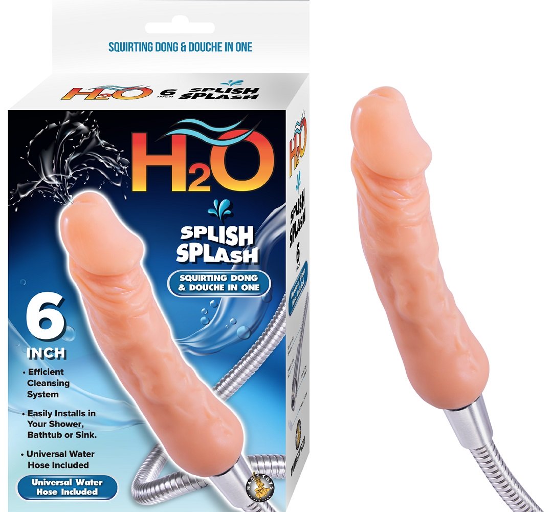Vibrators, Sex Toy Kits and Sex Toys at Cloud9Adults - H2O 6 Inch Splish Splash Douche and Dong - Buy Sex Toys Online