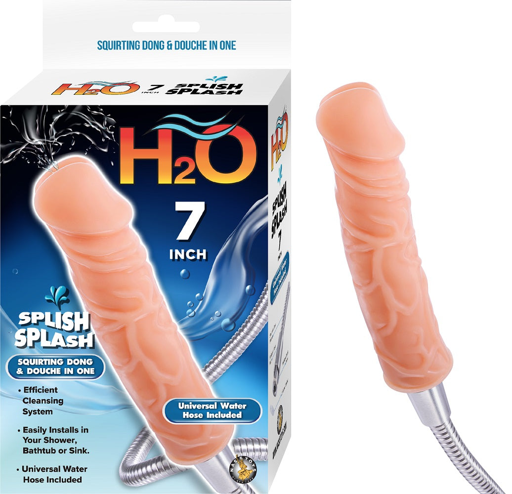 Vibrators, Sex Toy Kits and Sex Toys at Cloud9Adults - H2O 7 Inch Splish Splash Douche and Dong - Buy Sex Toys Online