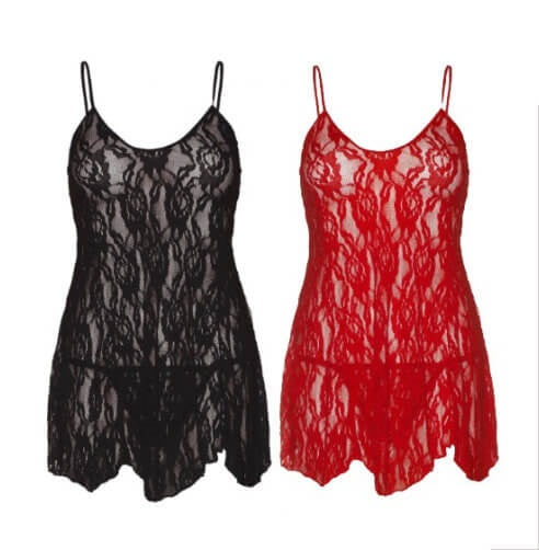 Vibrators, Sex Toy Kits and Sex Toys at Cloud9Adults - Leg Avenue Rose Lace Flair Chemise - Buy Sex Toys Online