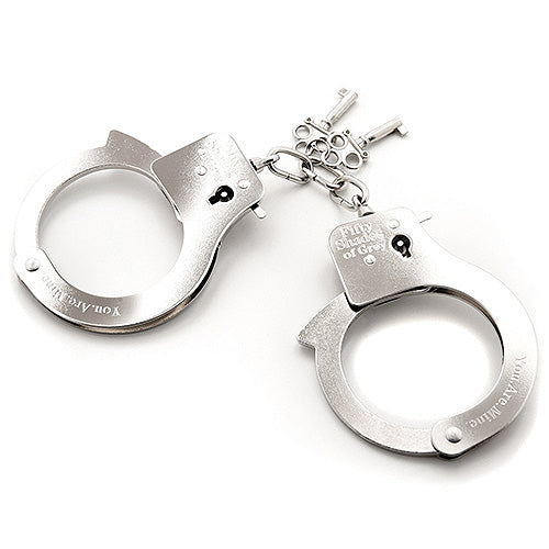 Vibrators, Sex Toy Kits and Sex Toys at Cloud9Adults - Fifty Shades of Grey You. Are. Mine. Metal Handcuffs - Buy Sex Toys Online