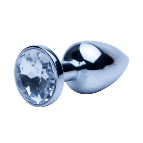 Vibrators, Sex Toy Kits and Sex Toys at Cloud9Adults - Precious Metals Silver Butt Plug-Small - Buy Sex Toys Online