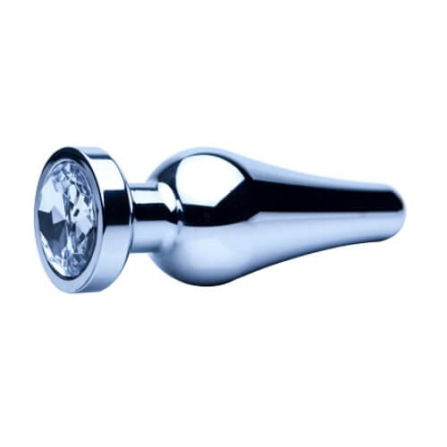 Vibrators, Sex Toy Kits and Sex Toys at Cloud9Adults - Precious Metals Smooth Silver Butt Plug-Small - Buy Sex Toys Online