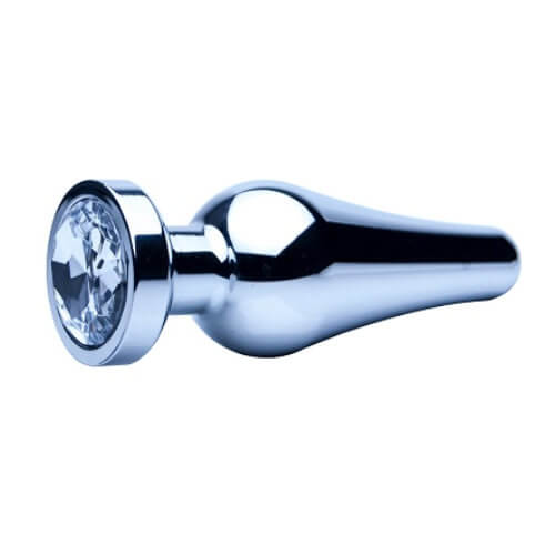 Vibrators, Sex Toy Kits and Sex Toys at Cloud9Adults - Precious Metals Smooth Silver Butt Plug-Large - Buy Sex Toys Online