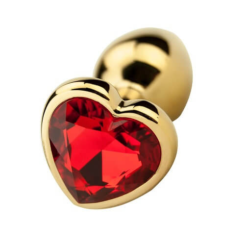 Vibrators, Sex Toy Kits and Sex Toys at Cloud9Adults - Precious Metals Heart Shaped Butt Plug-Gold - Buy Sex Toys Online