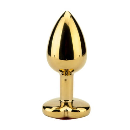 Vibrators, Sex Toy Kits and Sex Toys at Cloud9Adults - Precious Metals Heart Shaped Butt Plug-Gold - Buy Sex Toys Online