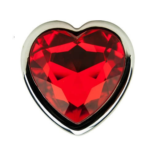 Vibrators, Sex Toy Kits and Sex Toys at Cloud9Adults - Precious Metals Heart Shaped Butt Plug-Silver - Buy Sex Toys Online