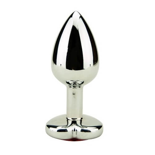 Vibrators, Sex Toy Kits and Sex Toys at Cloud9Adults - Precious Metals Heart Shaped Butt Plug-Silver - Buy Sex Toys Online